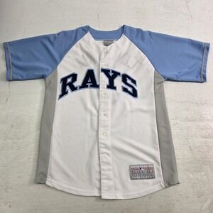 Evan Longoria #3 Tampa Bay Rays MLB Baseball Jersey GM Youth Boys Sz L 14-16